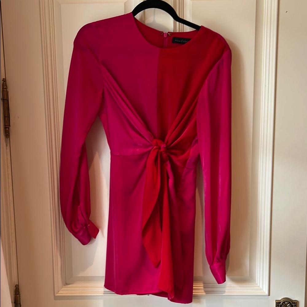 House of Harlow pink and red dress